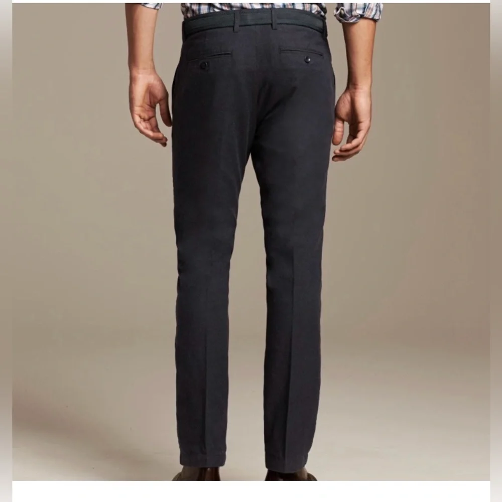 Banana Republic Men's Kentfield Black Dress Pants 100% Cotton Sz W36 L34